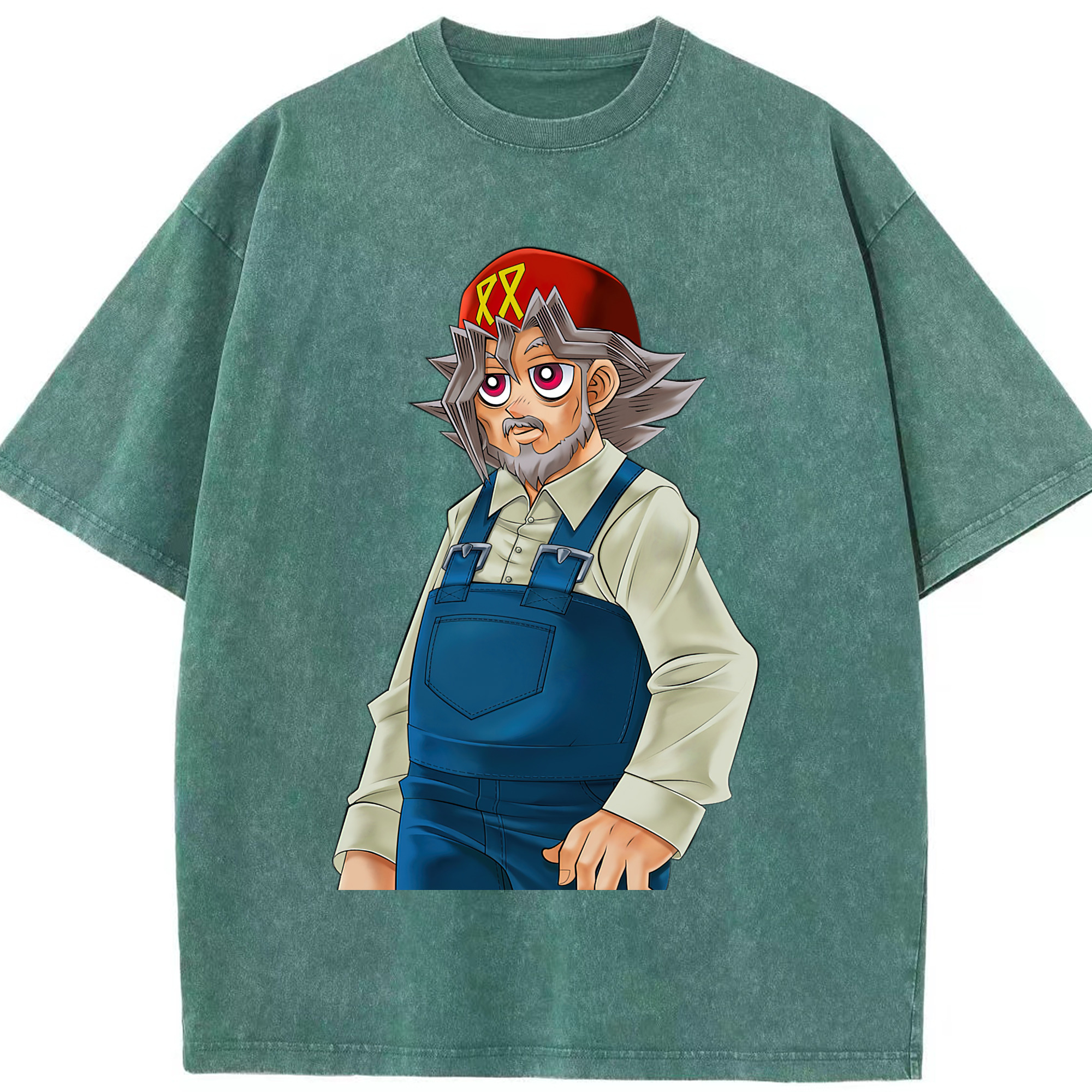 （画像用） 遊☆戯☆王 Yu-Gi-Oh! 綿100% ヴィンテージ風 半袖Tシャツ（フロントプリント）